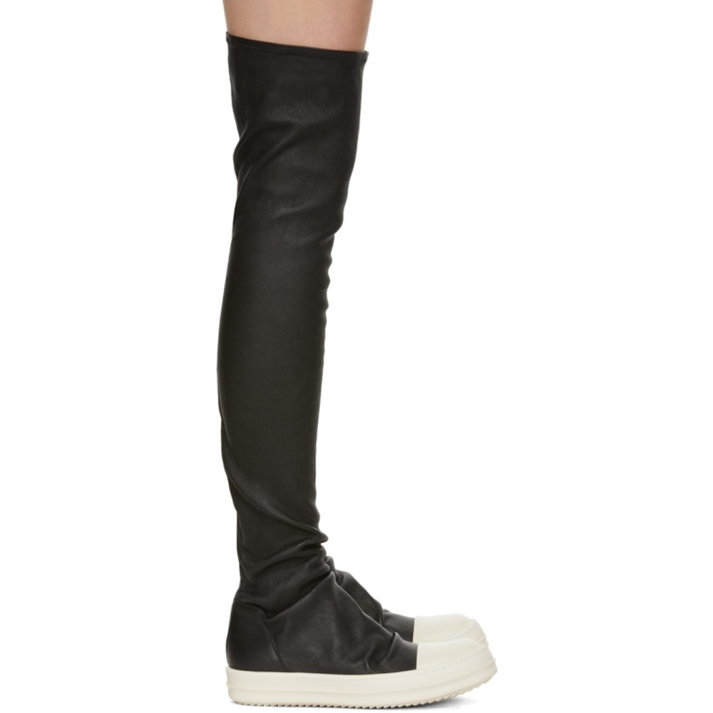 Rick Owens Drkshdw Leather Stocking Sneakers